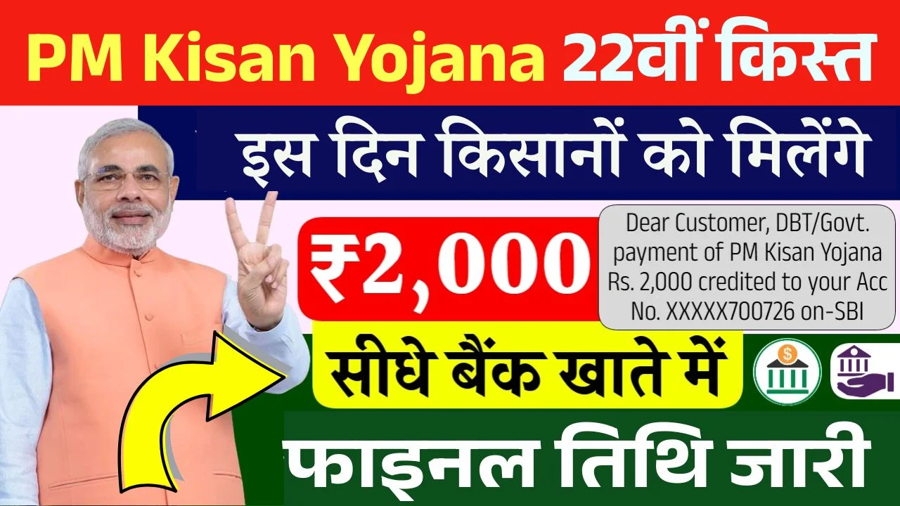 PM Kisan 22th Installment Date Out 2026